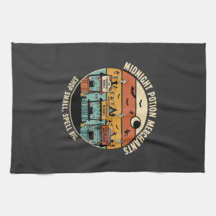 Halloween Coven Night Market Kitchen Towel