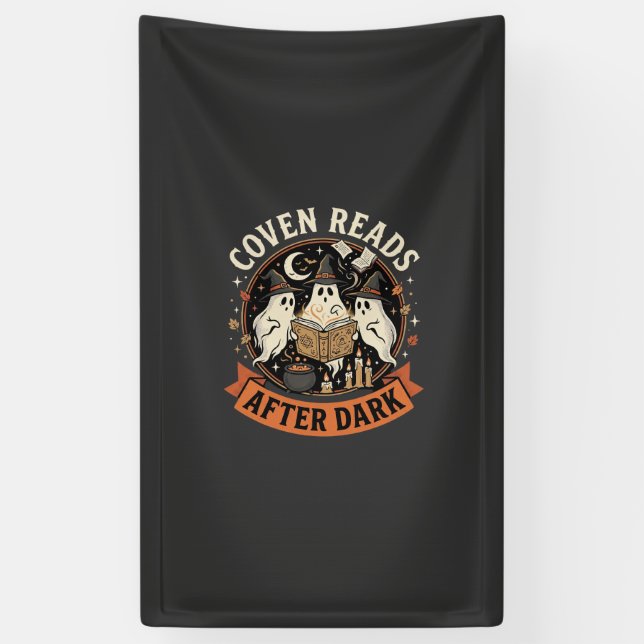 Halloween Coven Readers Night Banner (Vertical)
