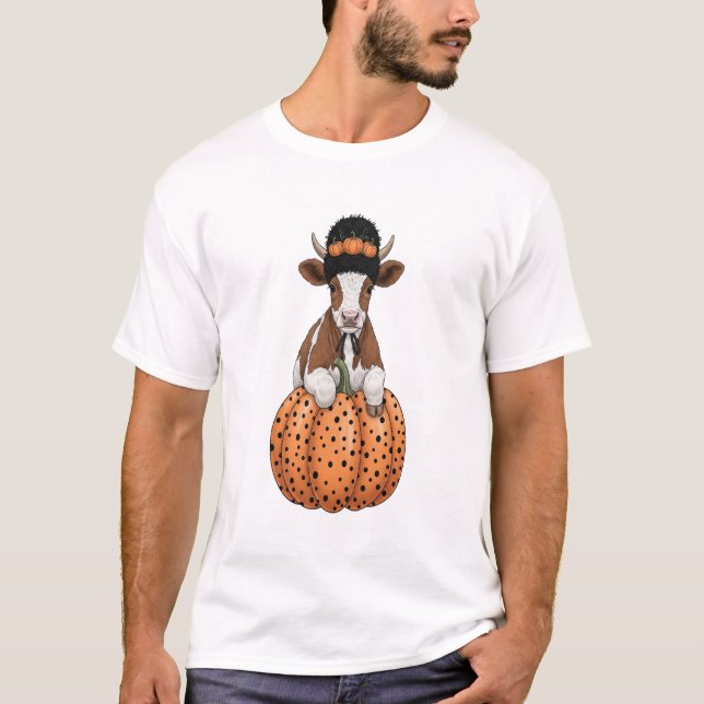 Halloween Cow 2 T-Shirt (Front)