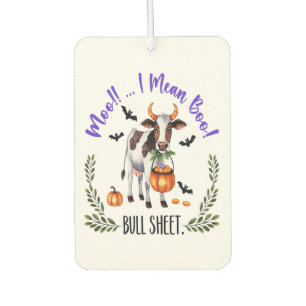 Halloween Cow Bull Sheet Air Freshener