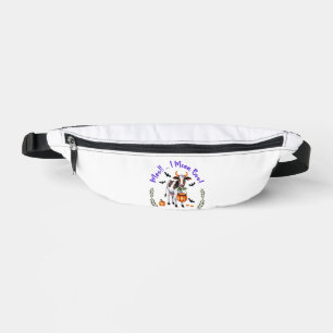 Halloween Cow Bull Sheet Fanny Pack
