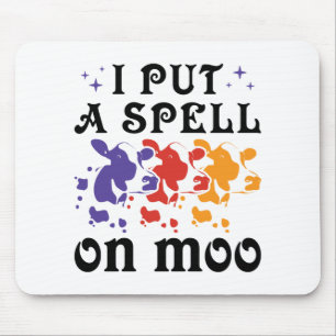 Halloween Cow I Put a Spell on Moo Mouse Pad