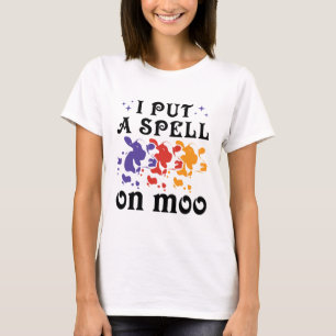 Halloween Cow I Put a Spell on Moo T-Shirt