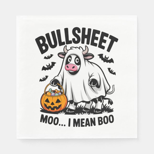 halloween cow napkin (Front)