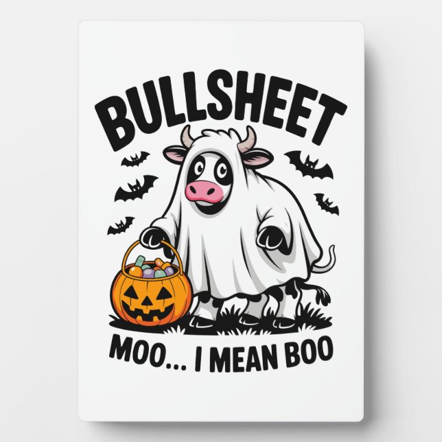 halloween cow plaque (Front)