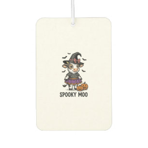 Halloween Cow Shirt Cute Witch Calf Engraving Art Air Freshener