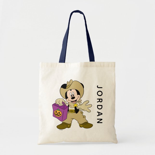 Halloween Cowboy Mickey Tote Bag (Front)
