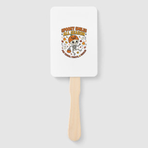 Halloween Cozy Skeleton Celebration Hand Fan