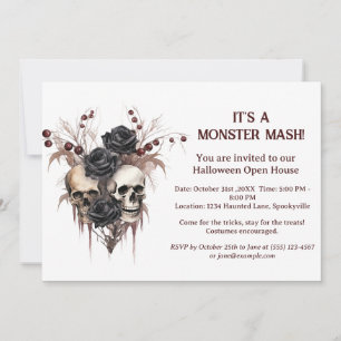 Halloween crâne Open House Invitation