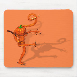 Halloween Creature From Galaxy Pumpkin Mouse Pad
