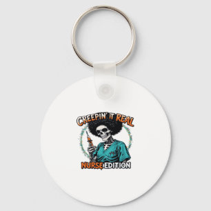 Halloween Creepin It Real! Nurse Edition Classic T Keychain