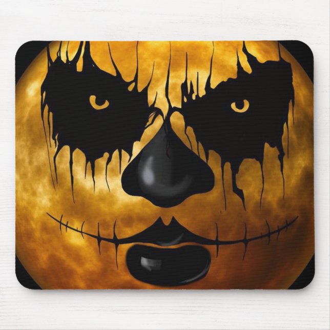 Halloween Creepy Face Mouse Pad (Front)