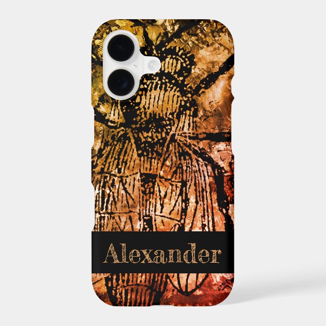 Halloween Creepy Fly Weird Abstract Art iPhone Case (Back)