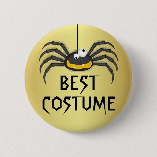 Halloween Creepy Spider Best Costume Award 2 Inch Round Button