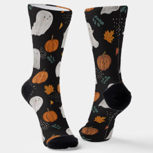 Halloween Crew Socks – Ghosts, Pumpkins & Autumn