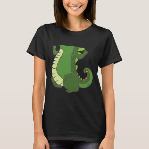 Halloween Crocodile Costume Cool Croc Body Lazy Gi T-Shirt