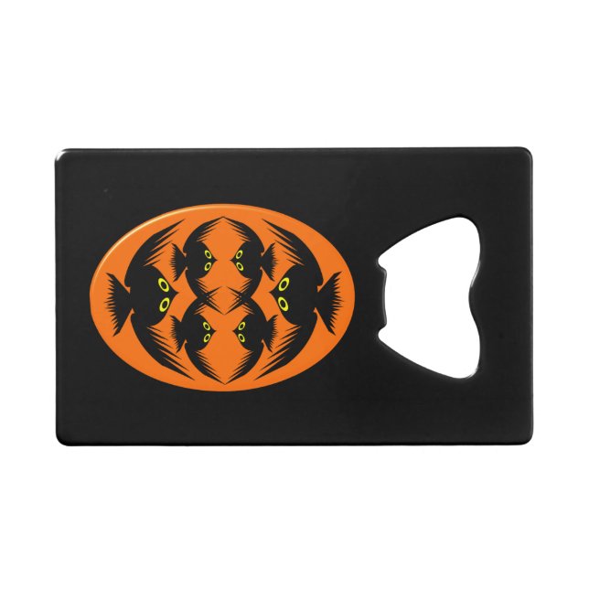 Halloween Crows Bottle Opener Wallet Bottle Opener (Front (Horizontal))