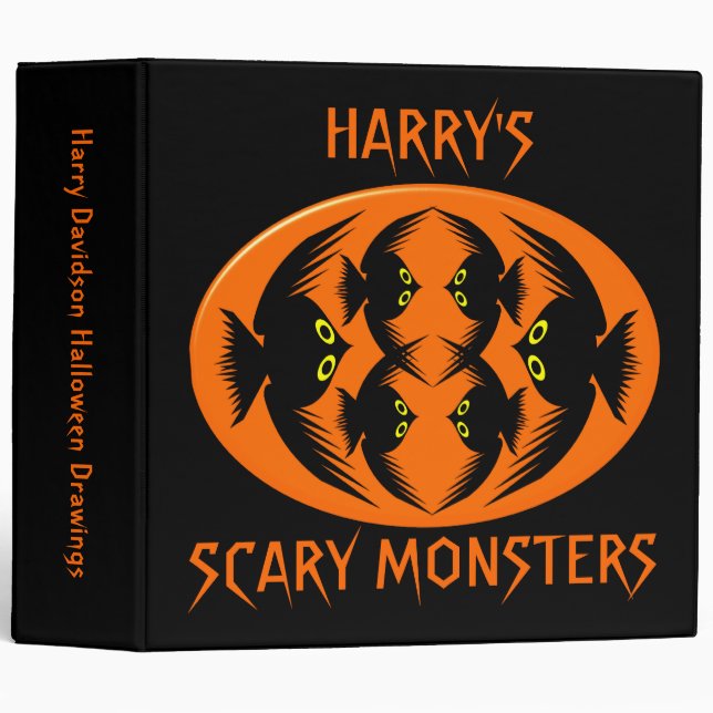 Halloween Crows Custom Avery Kids Dessins Classeur (Devant/Côté)