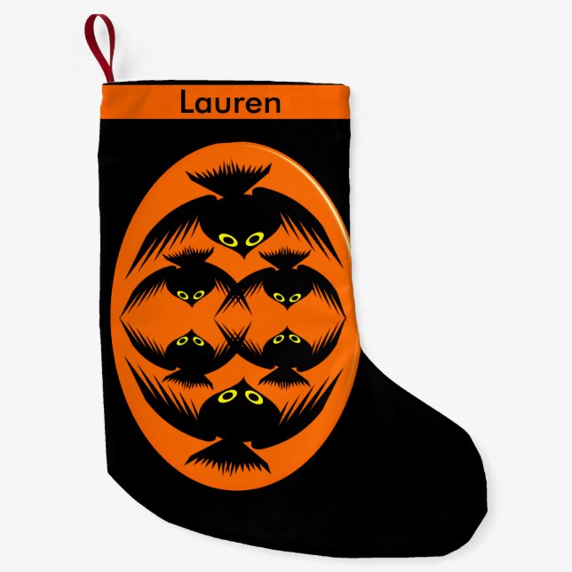 Halloween Crows Custom Christmas Stocking (Front)