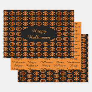 Halloween Crows Custom Gift Wrap Set