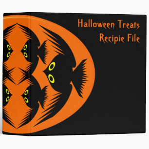 Halloween Crows Custom Recipie File Binder
