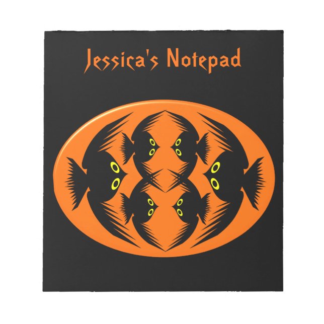 Halloween Crows Customizable Notepad (Front)