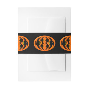 Halloween Crows Invitation Belly Band