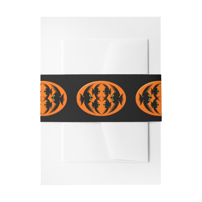 Halloween Crows Invitation Belly Band (Front Example)