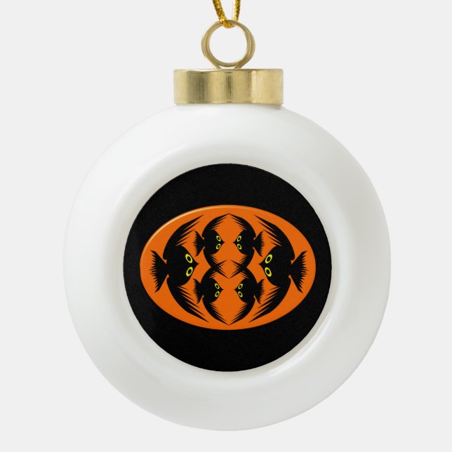 Halloween Crows Ornament (Front)