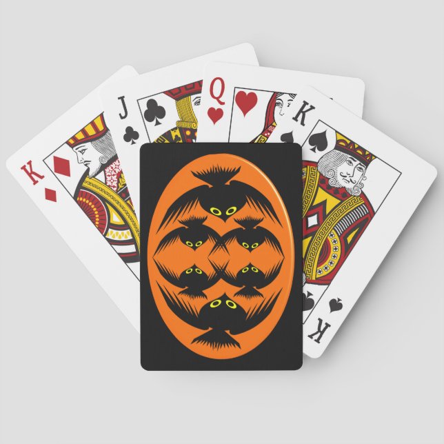 Halloween Crows Playing Cards (Back)