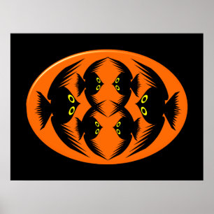 Halloween Crows Poster