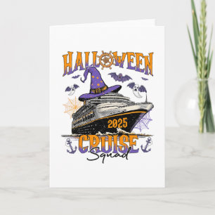 Halloween Cruise Squad 2025 Matching Cruising Crew Card