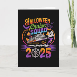 Halloween Cruise Squad 2025 Matching Cruising Crew Card
