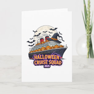 Halloween Cruise Squad 2025 Matching Cruising Crew Card