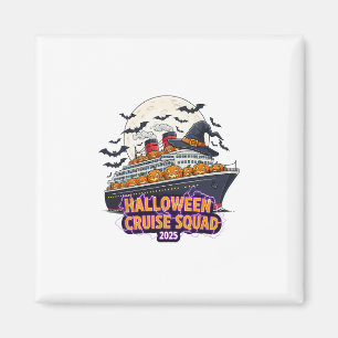 Halloween Cruise Squad 2025 Matching Cruising Crew Magnet