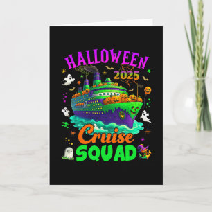 Halloween Cruise Squad 2025 Matching Cruising Crui Card