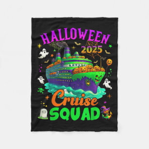 Halloween Cruise Squad 2025 Matching Cruising Crui Fleece Blanket