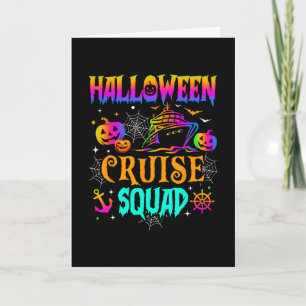 Halloween Cruise Squad 2025 Ship Vacation Family M Card