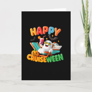 Halloween Cruise Squad Family Happy Cruiseween Cru Card