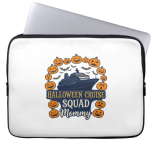 Halloween Cruise Squad Mommy Ship Pumpkins Bats_1 Laptop Sleeve