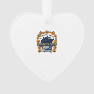 Halloween Cruise Squad Mommy Ship Pumpkins Bats_1 Ornament