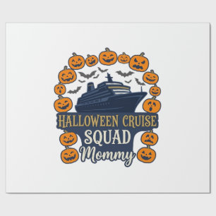 Halloween Cruise Squad Mommy Ship Pumpkins Bats_1 Wrapping Paper