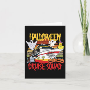 Halloween Cruise Squad Rubber Duck Hunting Ship Bo Card