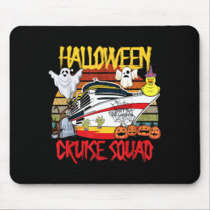 Halloween Cruise Squad Rubber Duck Hunting Ship Mouse Pad