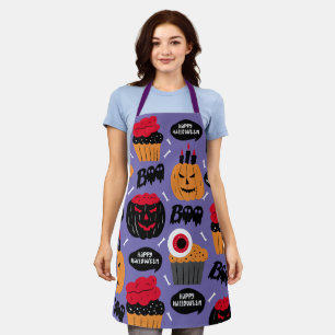 Halloween Cupcake Apron - Spooky Baker’s Gift