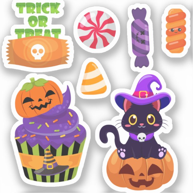 Halloween Cupcake Candy Corn  (Front)