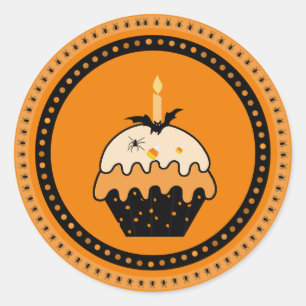 Halloween Cupcake Stickers