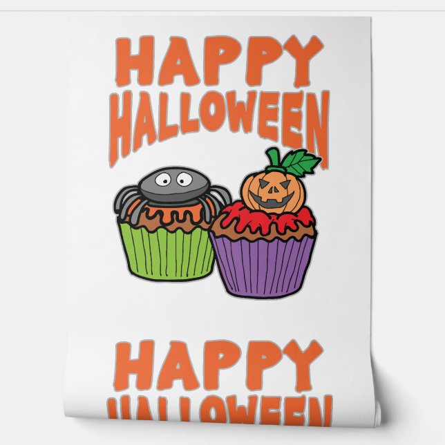 Halloween cupcakes wallpaper (Unrolling)