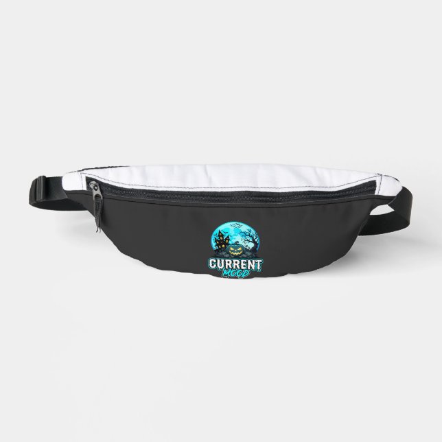 Halloween Current Mood Haunted Pumpkin Fanny Pack (Front)