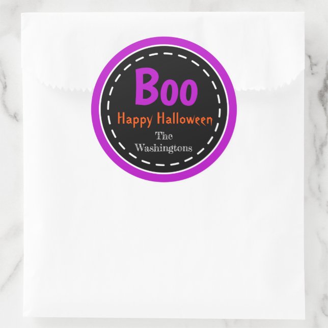 Halloween Custom Trick or Treat Party Stickers (Bag)